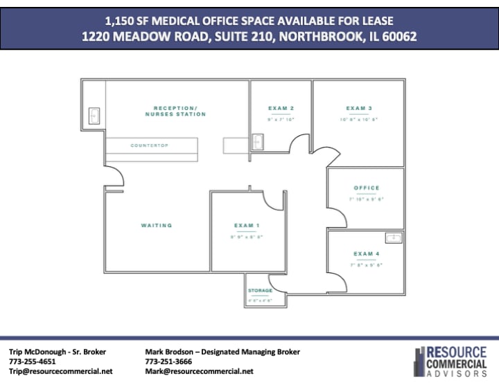 1220 Meadow Rd, Northbrook, IL for lease - Floor Plan - Image 3 of 17