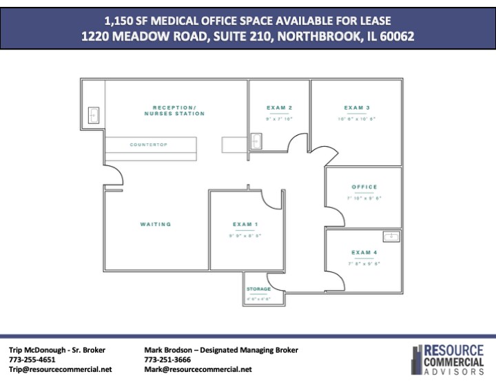 1220 Meadow Rd, Northbrook, IL à louer - Plan d’étage - Image 3 de 17