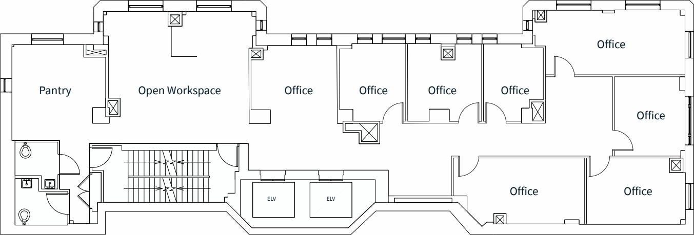 1432 K St NW, Washington, DC for lease Floor Plan- Image 1 of 1