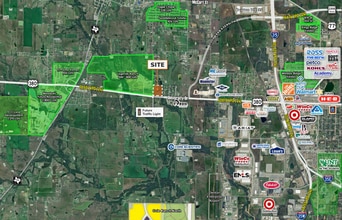 NEC Thomas J Egan Rd & US 380, Denton, TX - AÉRIEN  Vue de la carte