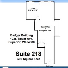 1225 Tower Ave, Superior, WI à louer Plan d  tage- Image 1 de 1