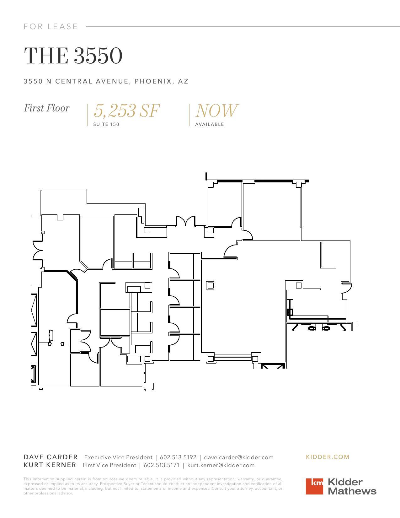 3550 N Central Ave, Phoenix, AZ à louer Plan d’étage- Image 1 de 1