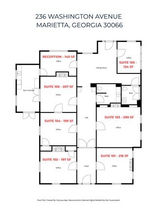 Plus de détails pour 236 Washington Ave, Marietta, GA - Bureau à louer
