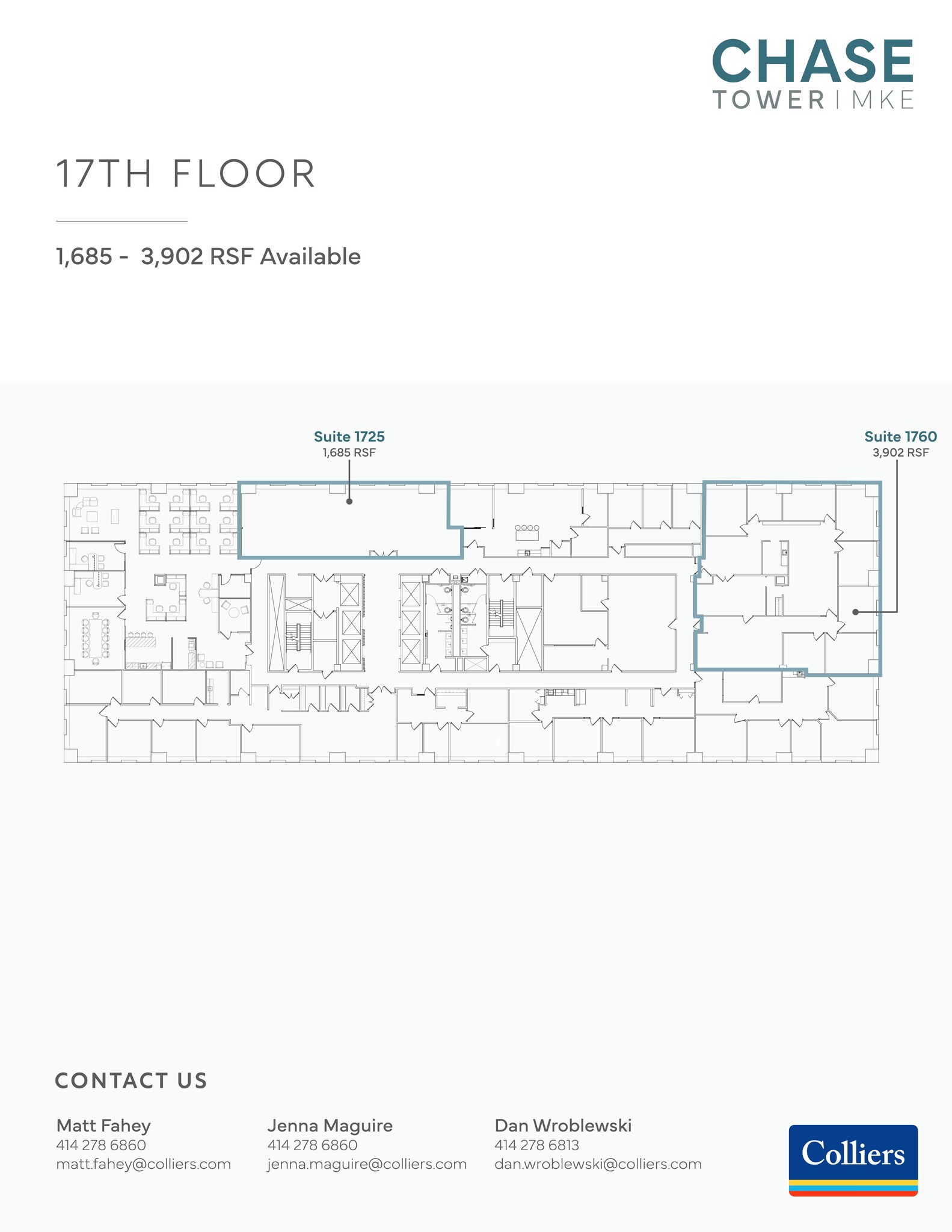 111 E Wisconsin Ave, Milwaukee, WI à louer Plan de site- Image 1 de 5