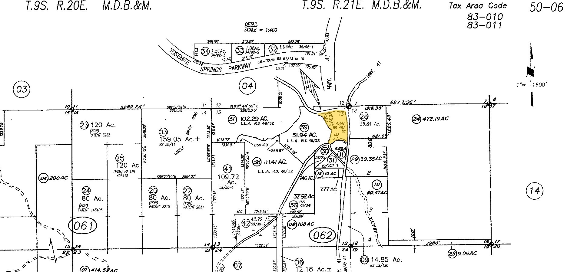 27800 Road 207, Coarsegold, CA for sale Plat Map- Image 1 of 1