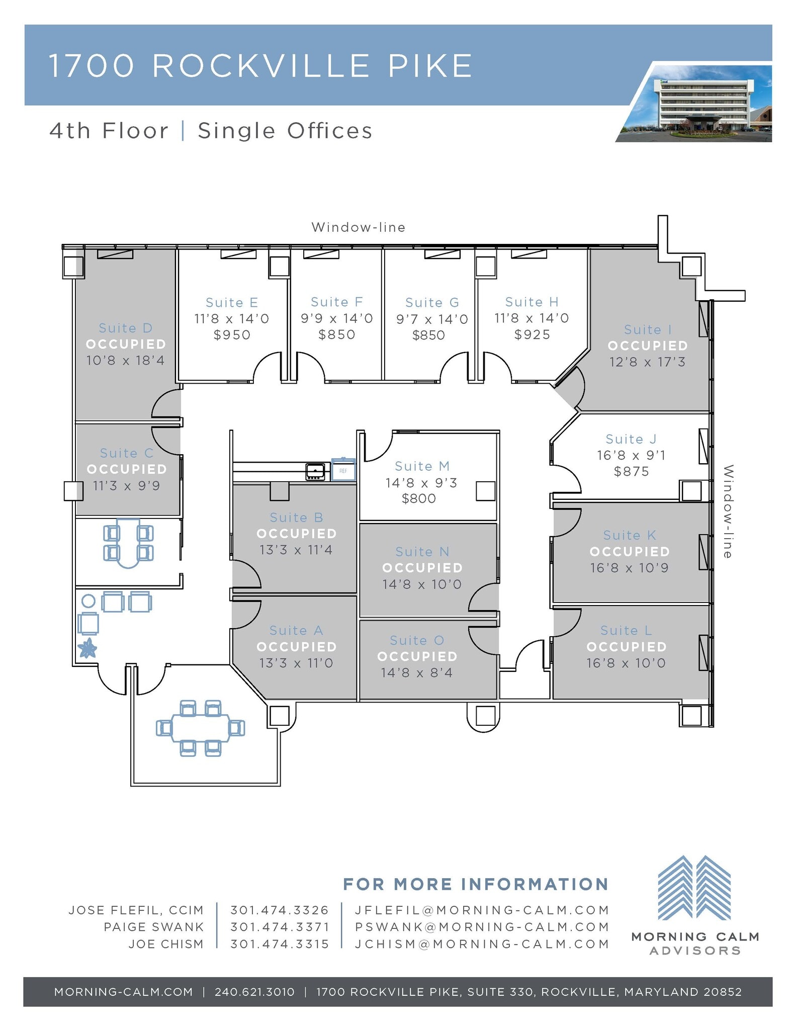 1700 Rockville Pike, Rockville, MD à louer Plan d’étage- Image 1 de 9