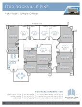 1700 Rockville Pike, Rockville, MD à louer Plan d’étage- Image 1 de 9