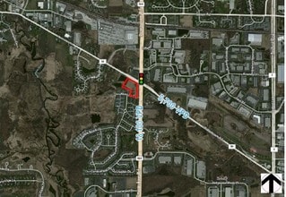 HWY 164 & HWY M, Pewaukee, WI - AÉRIEN  Vue de la carte