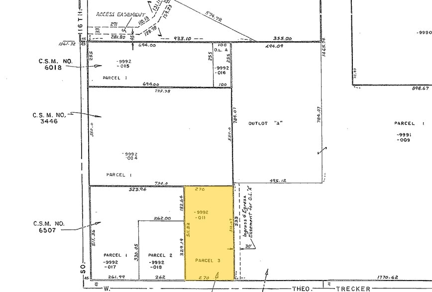 11300-11390 W Theodore Trecker Way, West Allis, WI for lease - Plat Map - Image 3 of 18