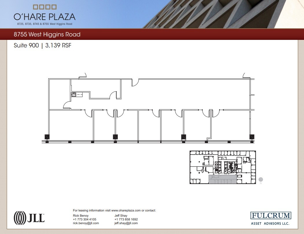 8725 W Higgins Rd, Chicago, IL à louer Plan d  tage- Image 1 de 1