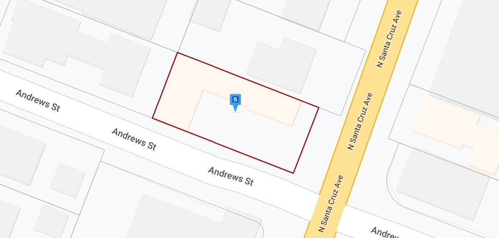 501 N Santa Cruz Ave, Los Gatos, CA for lease - Plat Map - Image 2 of 5