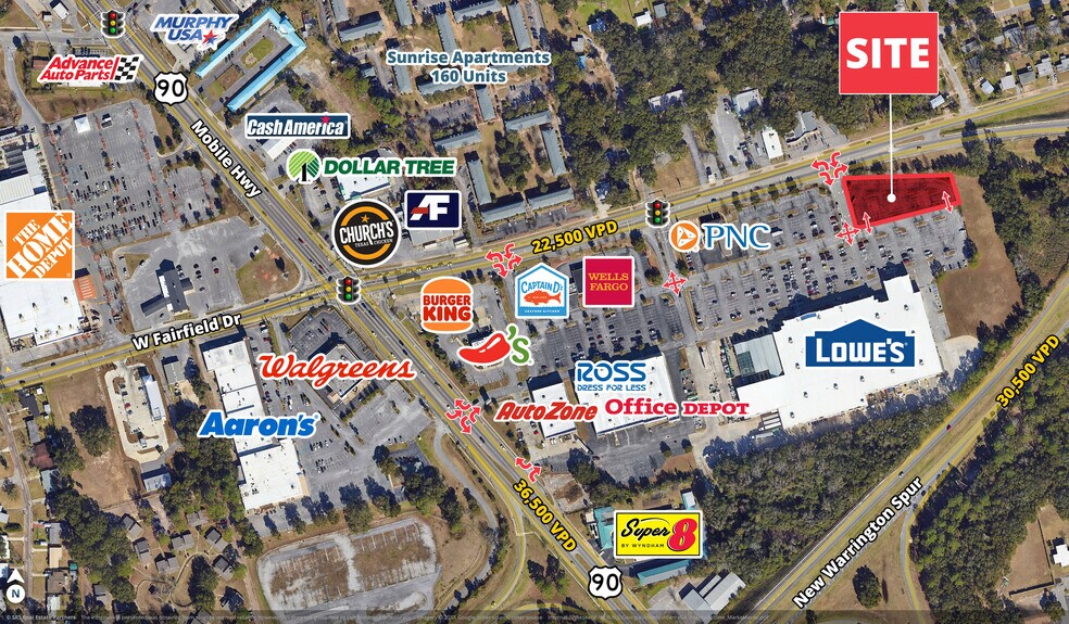 4301 W Fairfield Dr, Pensacola, FL à vendre - Aérien - Image 1 de 1