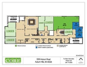 3300 Auburn Rd, Auburn Hills, MI à louer Plan d’étage- Image 1 de 1