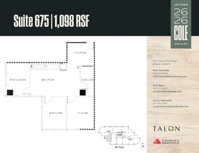 2626 Cole Ave, Dallas, TX for lease Floor Plan- Image 1 of 1
