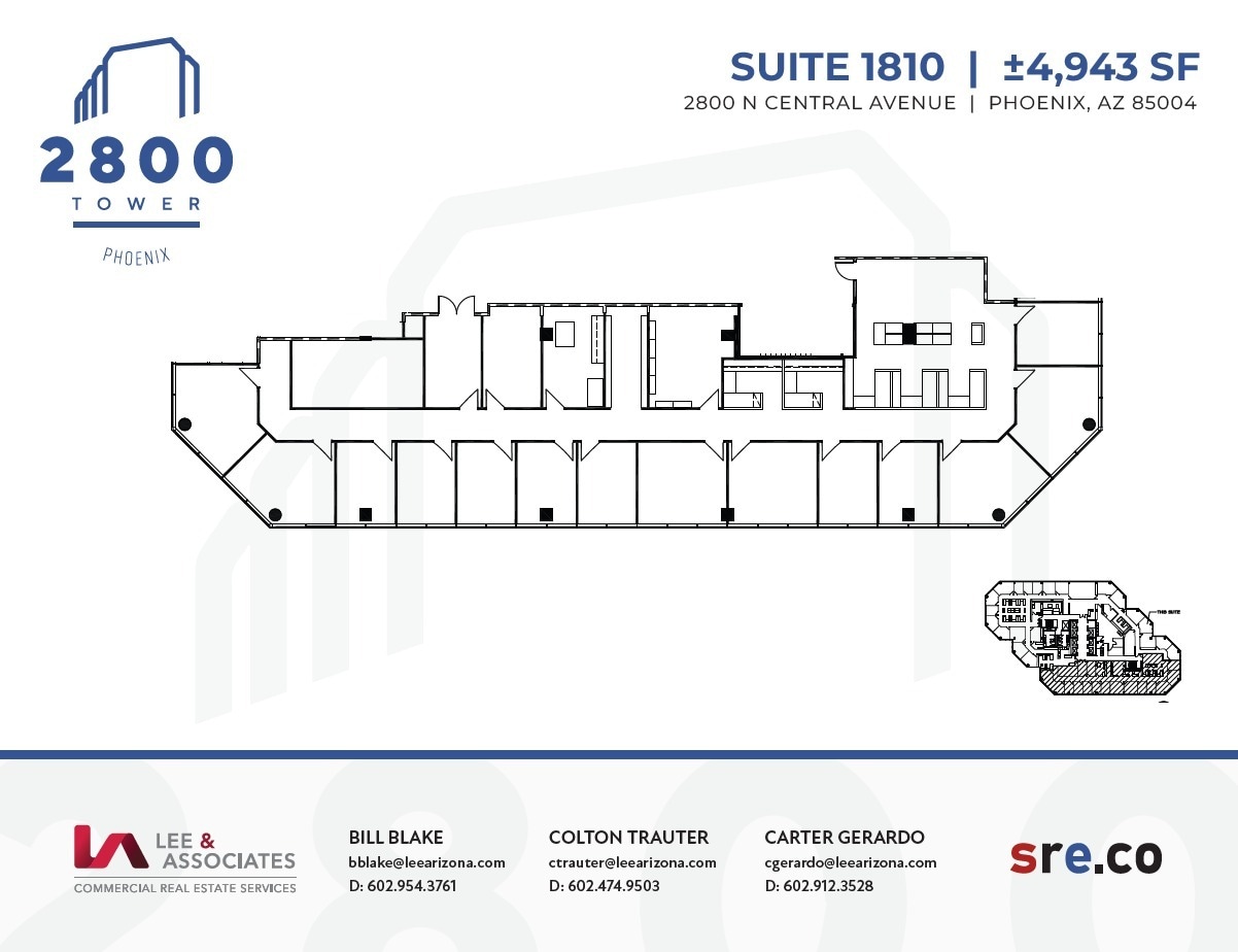2800 N Central Ave, Phoenix, AZ for lease Floor Plan- Image 1 of 1