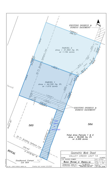 1001 N Randall Rd, Elgin, IL à vendre - Plan cadastral - Image 2 de 2