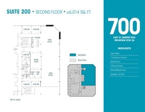 700 E El Camino Real, Mountain View, CA for lease Floor Plan- Image 1 of 1