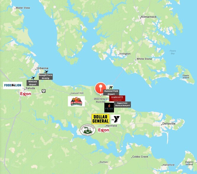 2022 Greys Point Rd, Topping, VA à vendre - Photo du bâtiment - Image 2 de 4