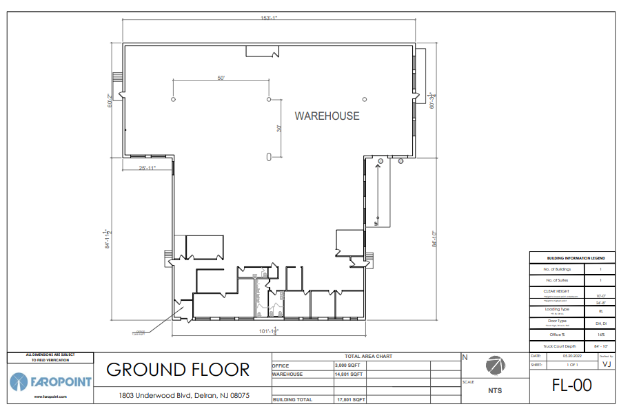 1803 Underwood Blvd, Delran, NJ for sale Floor Plan- Image 1 of 1