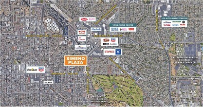 4323-4343 E Anaheim St, Long Beach, CA - Aérien  Vue de la carte