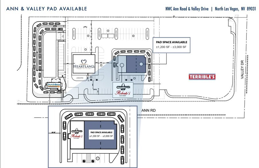 4318 W Ann Rd, North Las Vegas, NV for lease - Site Plan - Image 2 of 4