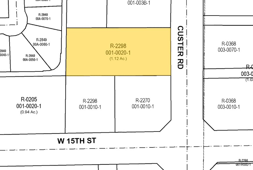 1505 Custer Rd, Plano, TX à louer - Plan cadastral - Image 2 de 26