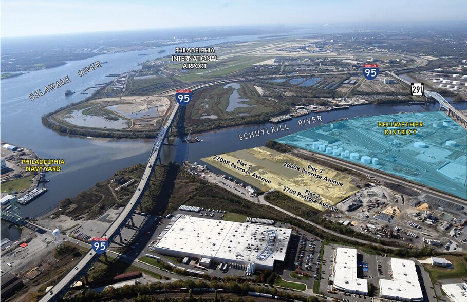 2706R & 2700 Penrose Ave, Philadelphia, PA à vendre - Aérien - Image 1 de 2