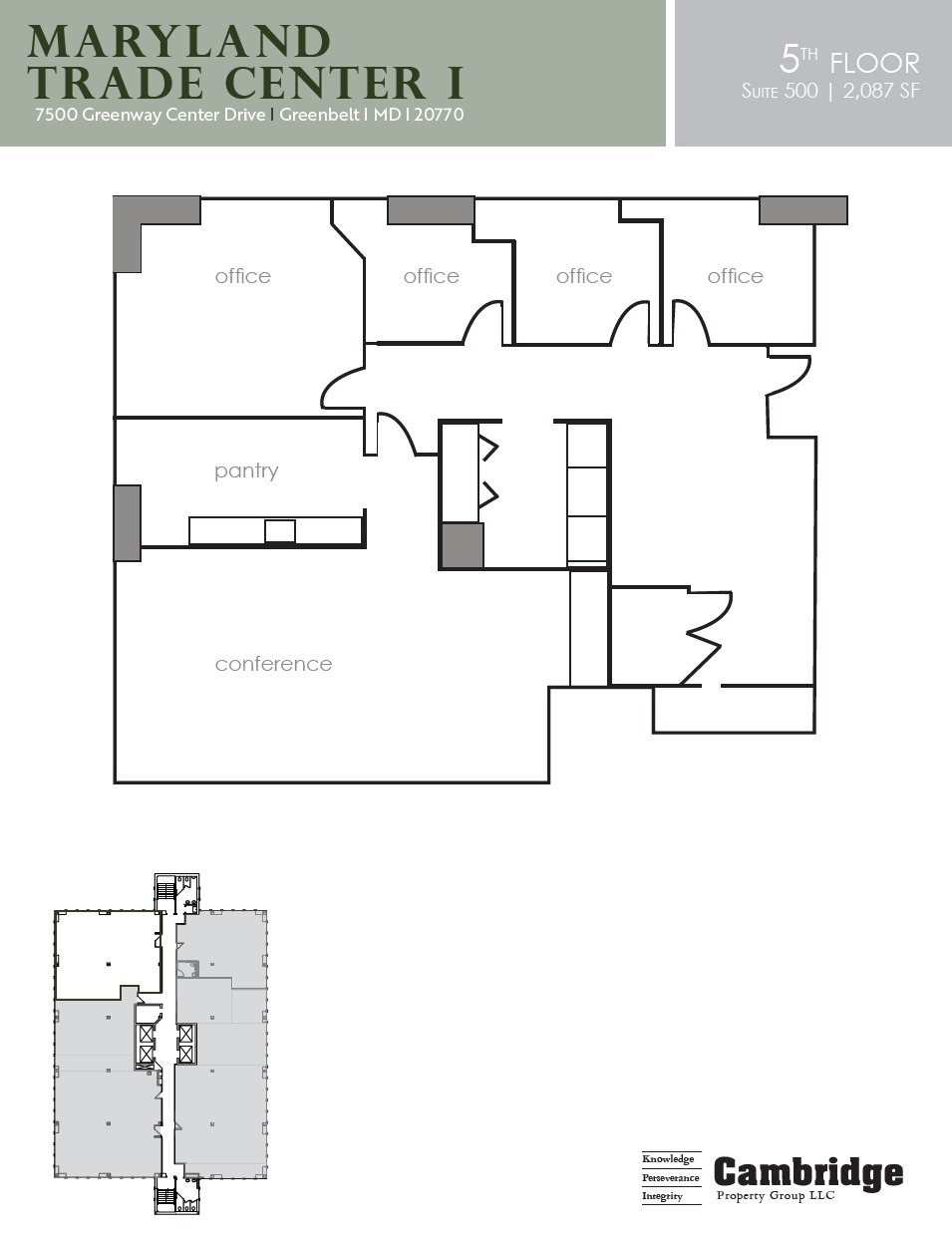 7500 Greenway Center Dr, Greenbelt, MD for lease Floor Plan- Image 1 of 1