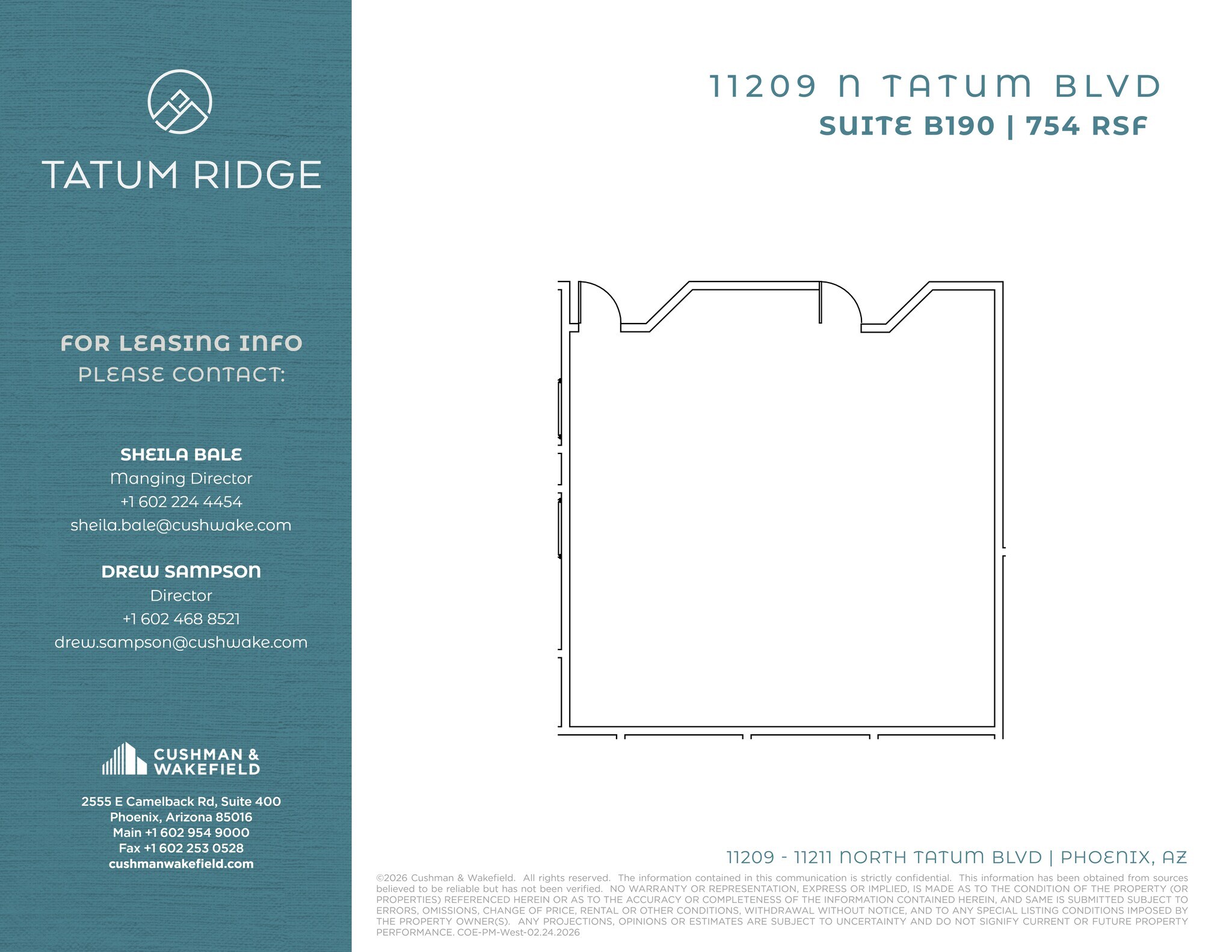 11209 N Tatum Blvd, Phoenix, AZ à louer Plan de site- Image 1 de 1