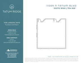 11209 N Tatum Blvd, Phoenix, AZ à louer Plan de site- Image 1 de 1