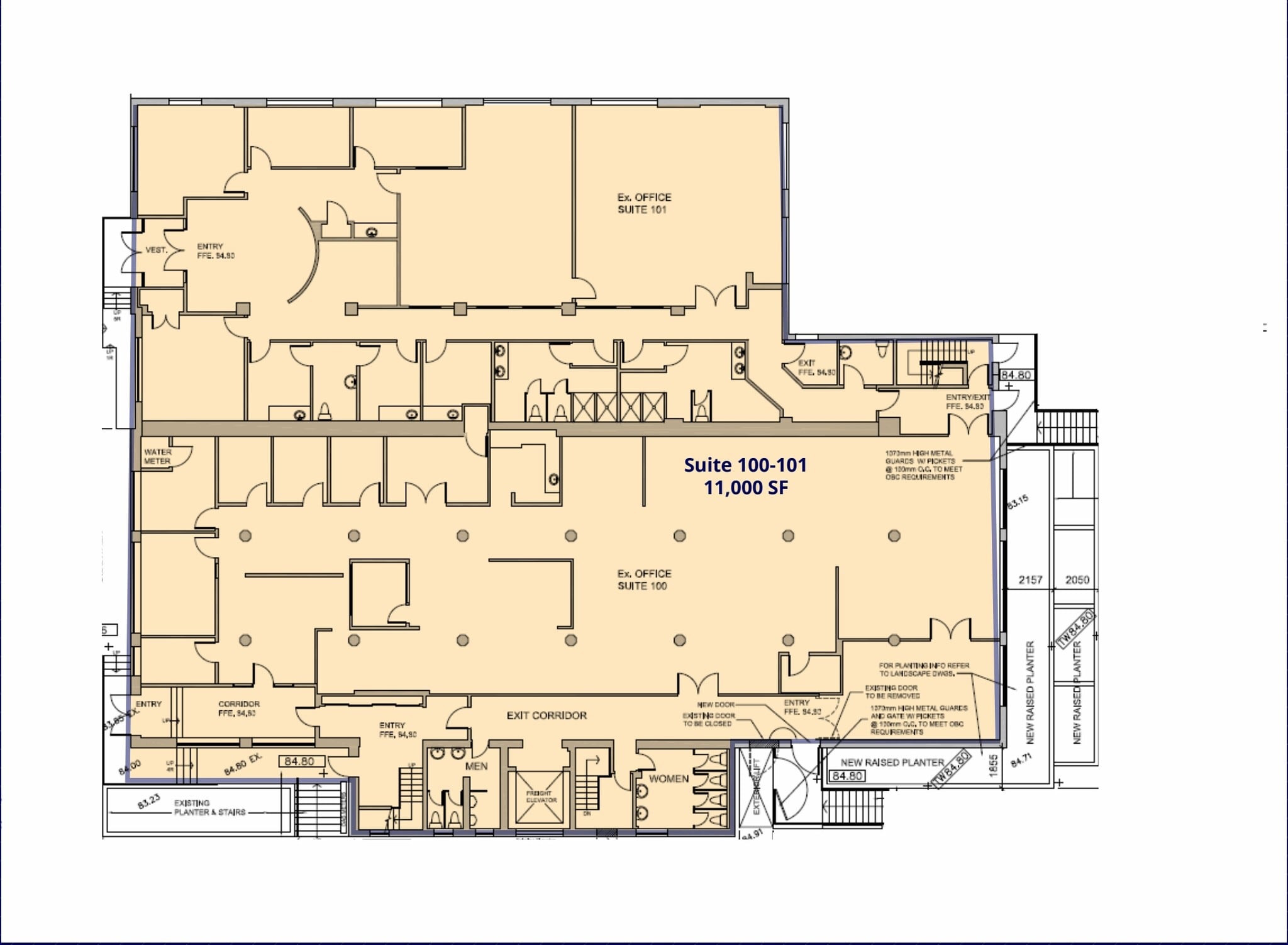 349 Carlaw Ave, Toronto, ON à louer Plan d’étage- Image 1 de 7