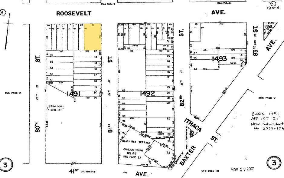 80-20 Roosevelt Ave, Flushing, NY for lease - Plat Map - Image 2 of 2
