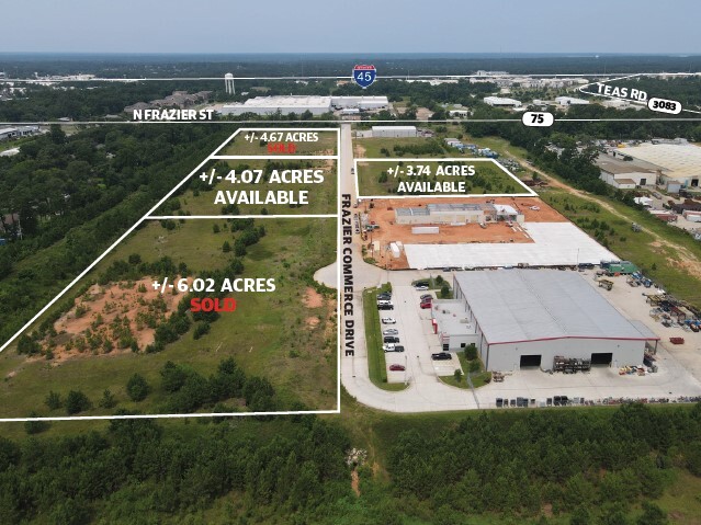 N Frazier St & Frazier Commerce Drive, Conroe, TX à louer - Aérien - Image 1 de 2