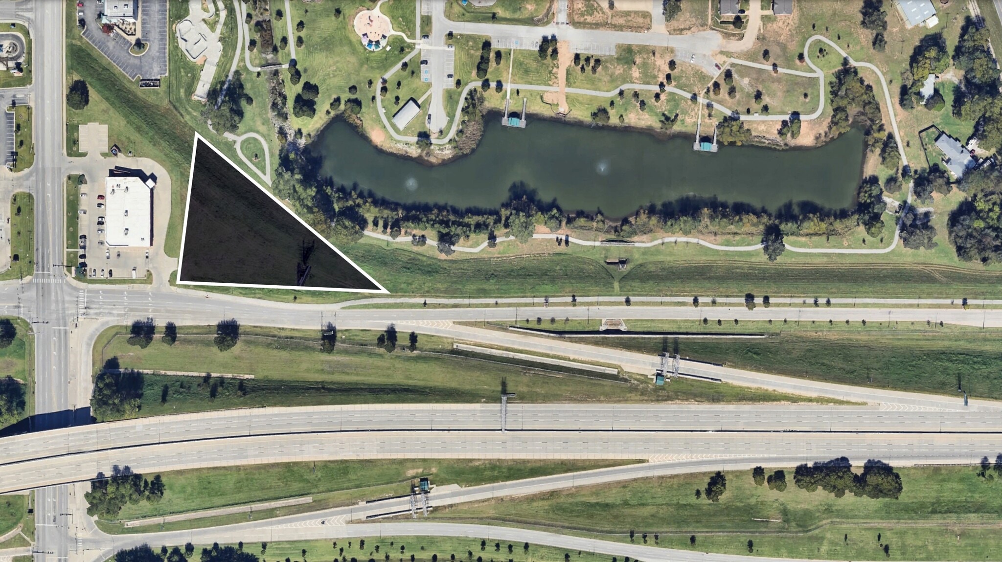 NEC of S Elm St & W 101st St, Jenks, OK for sale Aerial- Image 1 of 2