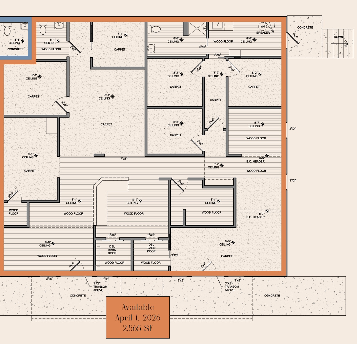 4501 McCullough Ave, San Antonio, TX à louer Plan d’étage- Image 1 de 2