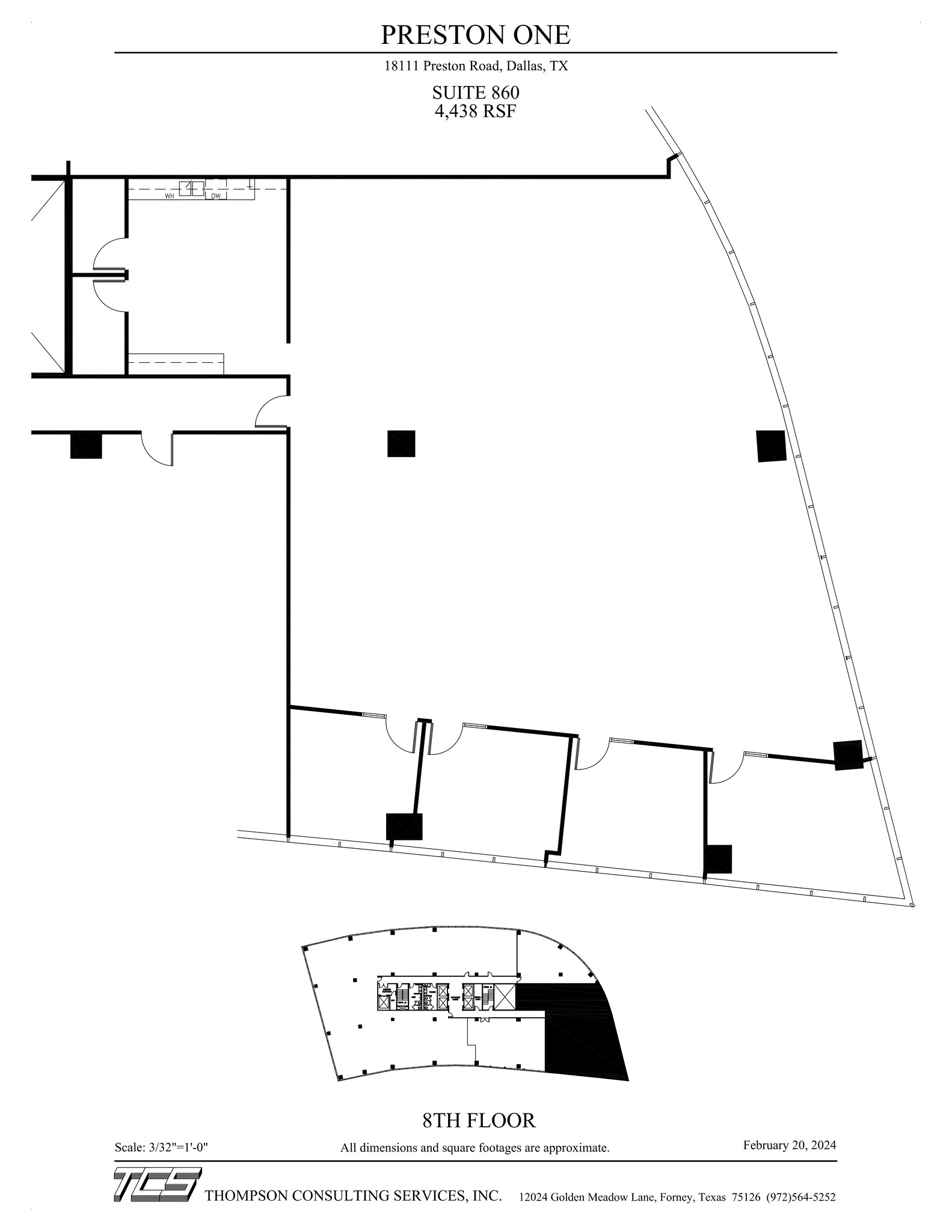 18111 Preston Rd, Dallas, TX à louer Plan de site- Image 1 de 1