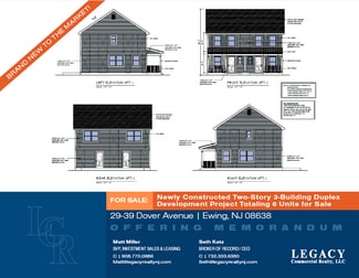 Plus de détails pour 29 Dover Ave, Ewing, NJ - Multi-résidentiel à vendre