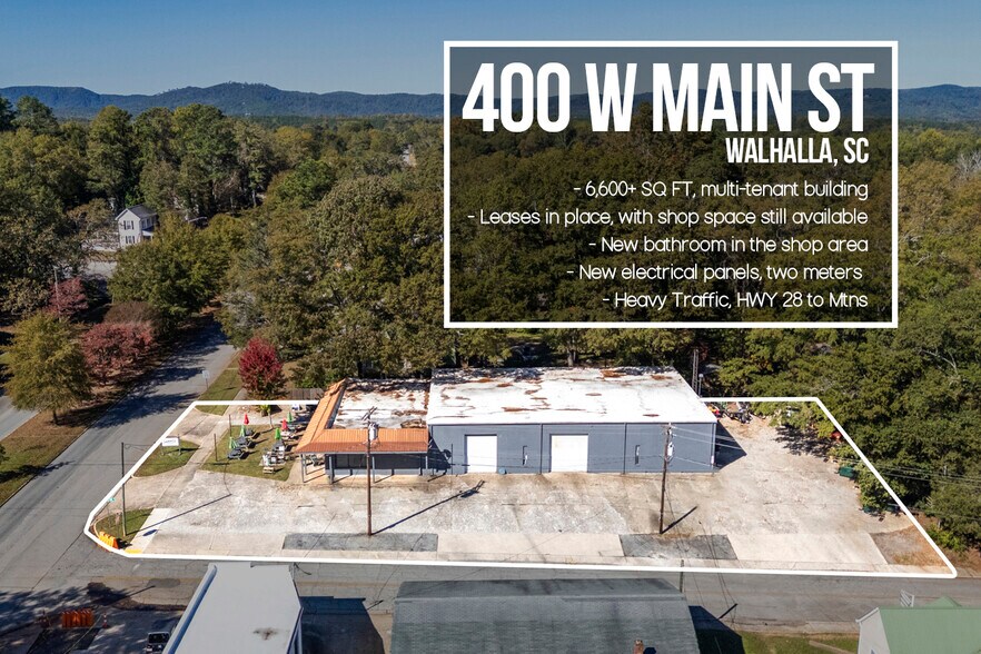 400 W Main St, Walhalla, SC à vendre - Aérien - Image 1 de 35