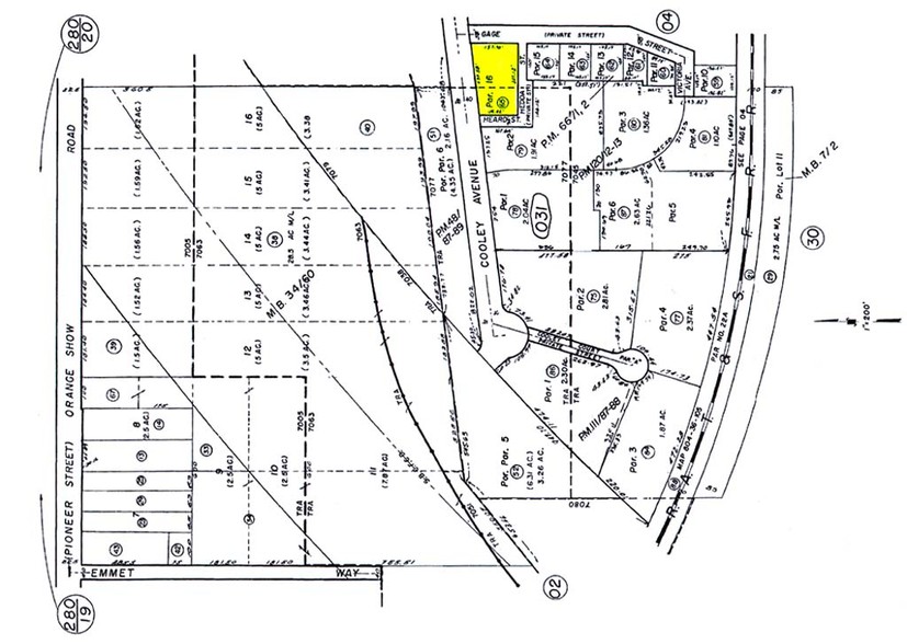 920 E Cooley Ave, San Bernardino, CA for lease - Plat Map - Image 3 of 12