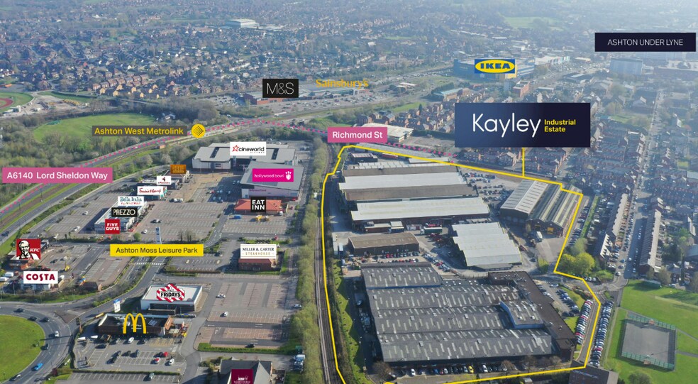 Richmond St, Ashton Under Lyne à louer - Aérien - Image 3 de 12