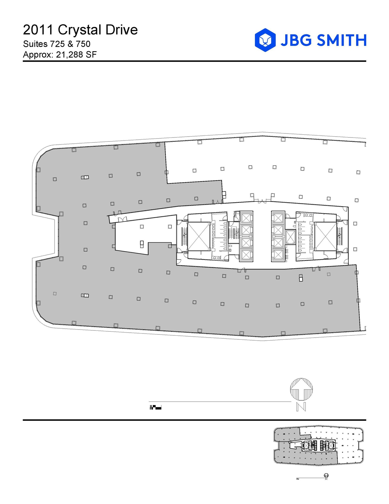 2011 Crystal Dr, Arlington, VA à louer Plan d  tage- Image 1 de 1