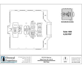 535 Eighth Ave, New York, NY à louer Plan d  tage- Image 1 de 4