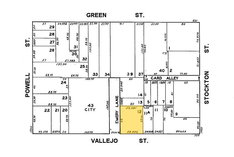 734-752 Vallejo St, San Francisco, CA for sale - Plat Map - Image 2 of 7
