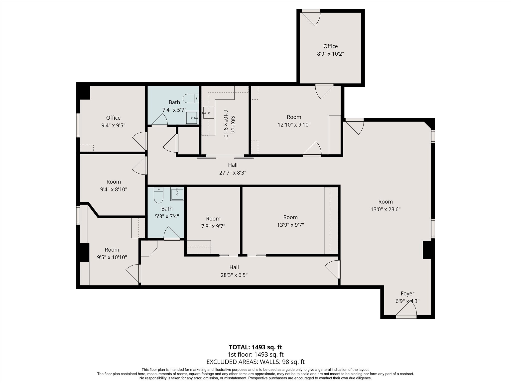 5119 Fairmont Pky, Pasadena, TX à louer Plan d’étage- Image 1 de 18