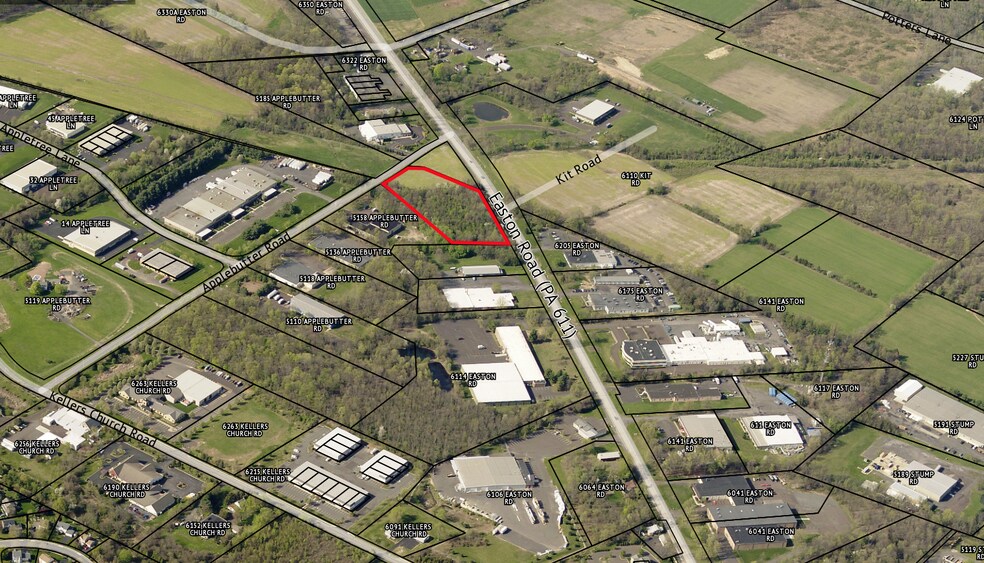 0 Easton Rd, Plumsteadville, PA à vendre - Aérien - Image 2 de 3