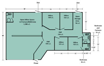 4214 Fleur Dr, Des Moines, IA for lease Floor Plan- Image 1 of 2