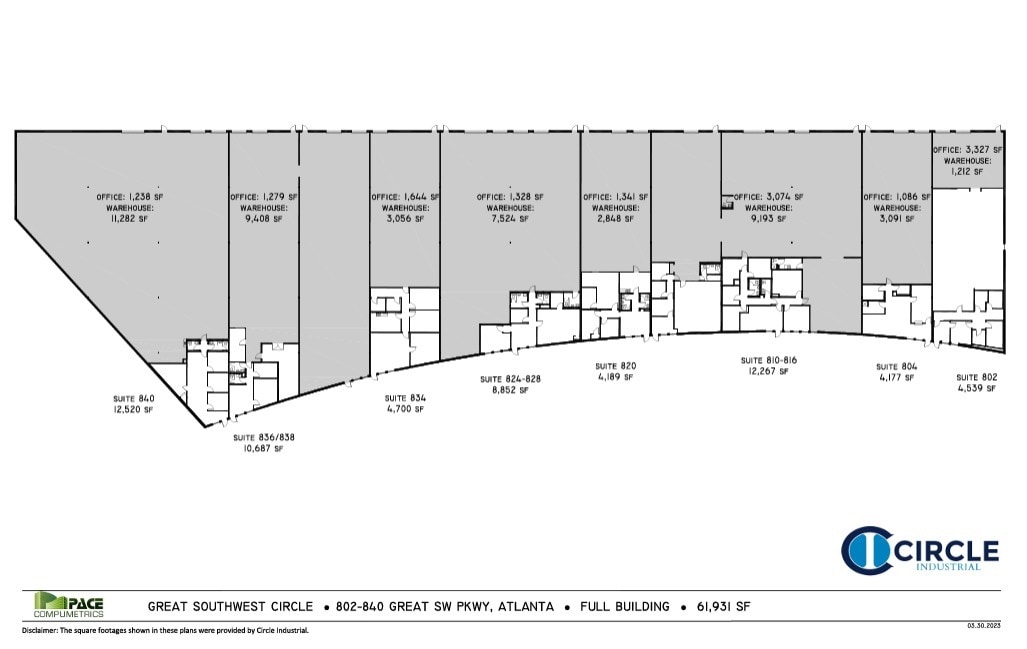 800 Great Southwest Pky, Atlanta, GA for lease Floor Plan- Image 1 of 1