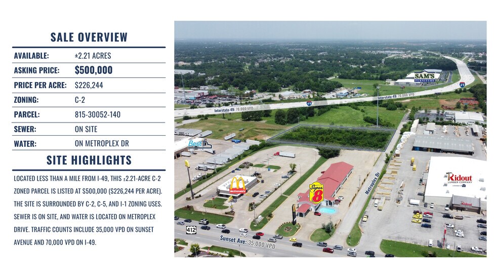 982 Metroplex Dr, Springdale, AR à vendre - Autre - Image 2 de 6