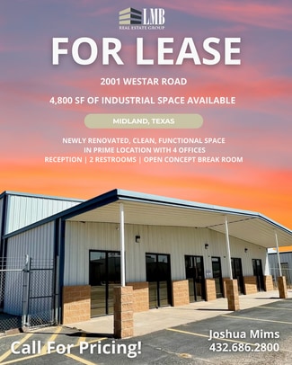 More details for 2001 Westar Rd, Midland, TX - Industrial for Lease