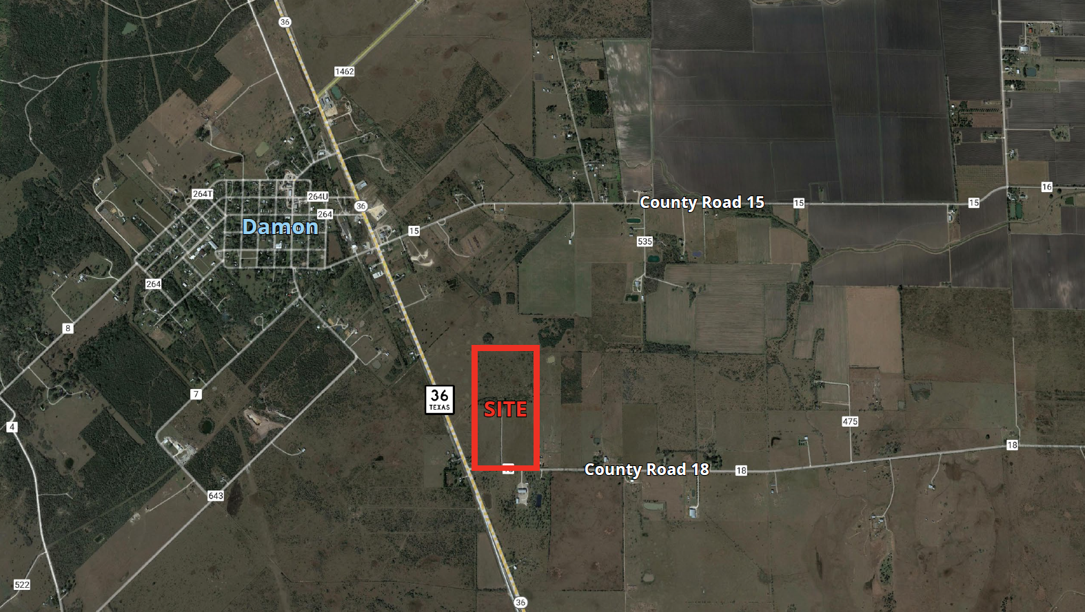 Hwy 36 & County Rd 18, Damon, TX for sale Primary Photo- Image 1 of 3